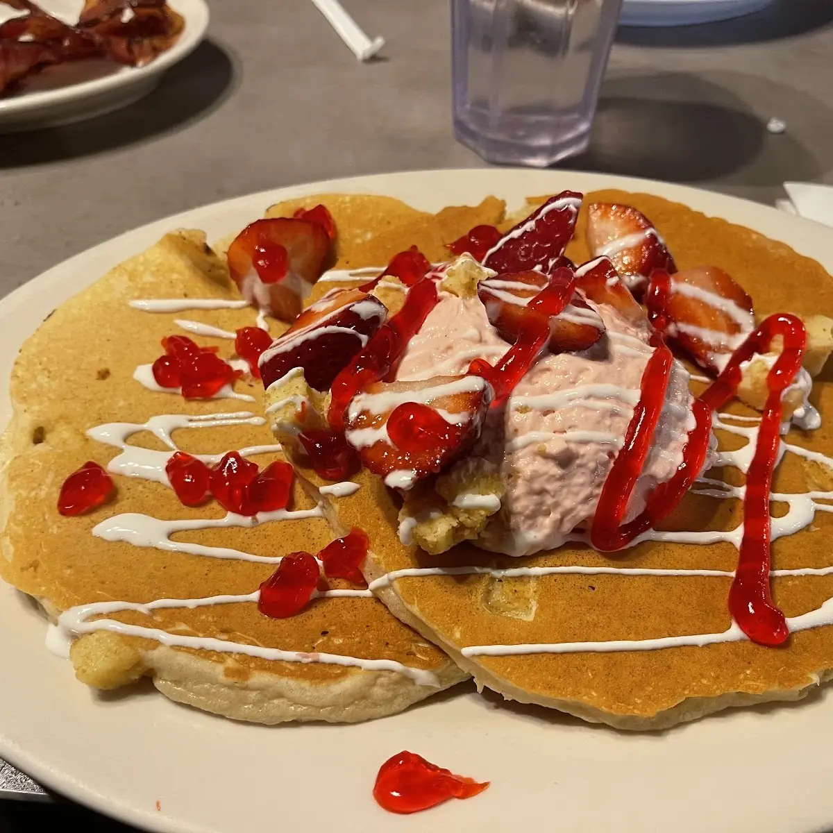 Strawberry Cheesecake Pancakes