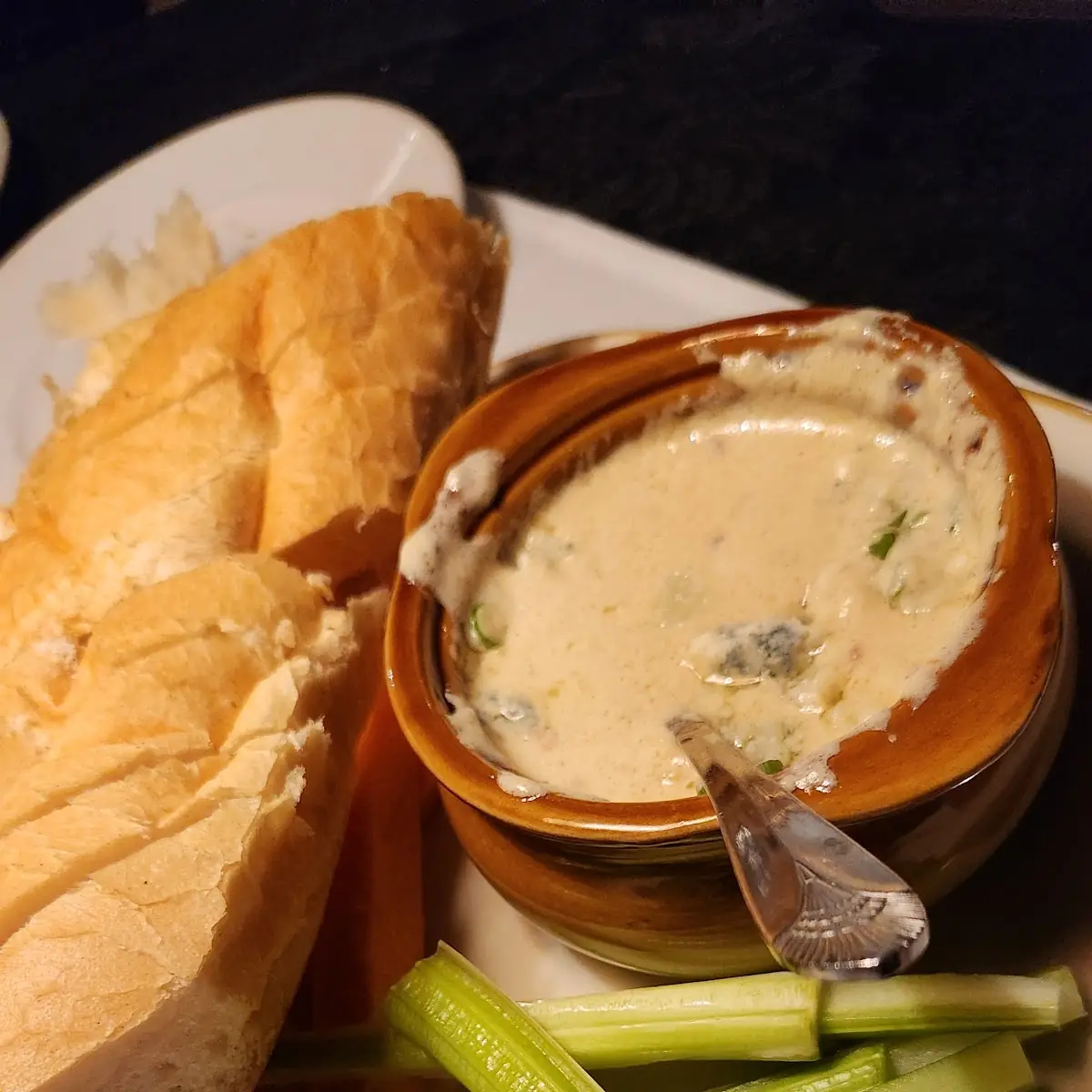 Warm Blue Cheese & Bacon Dip