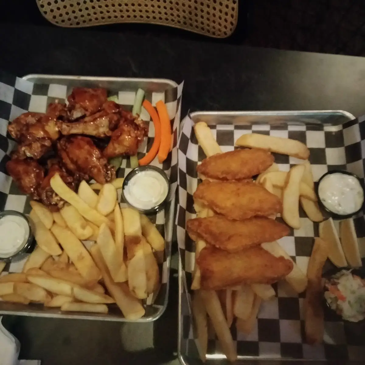 Fish and Fries and Chicken Wings