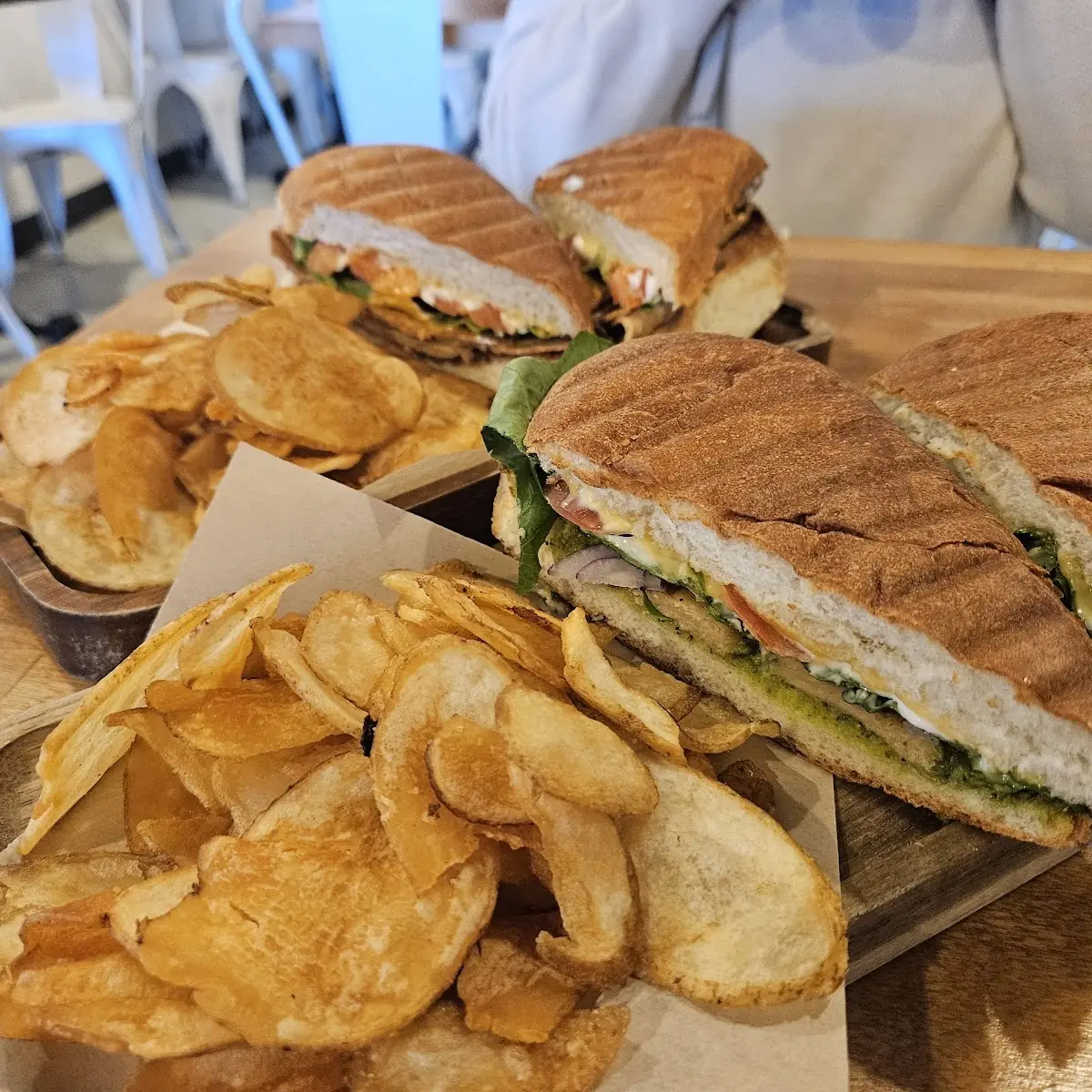 Turkey and Pesto Chicken Sandwich