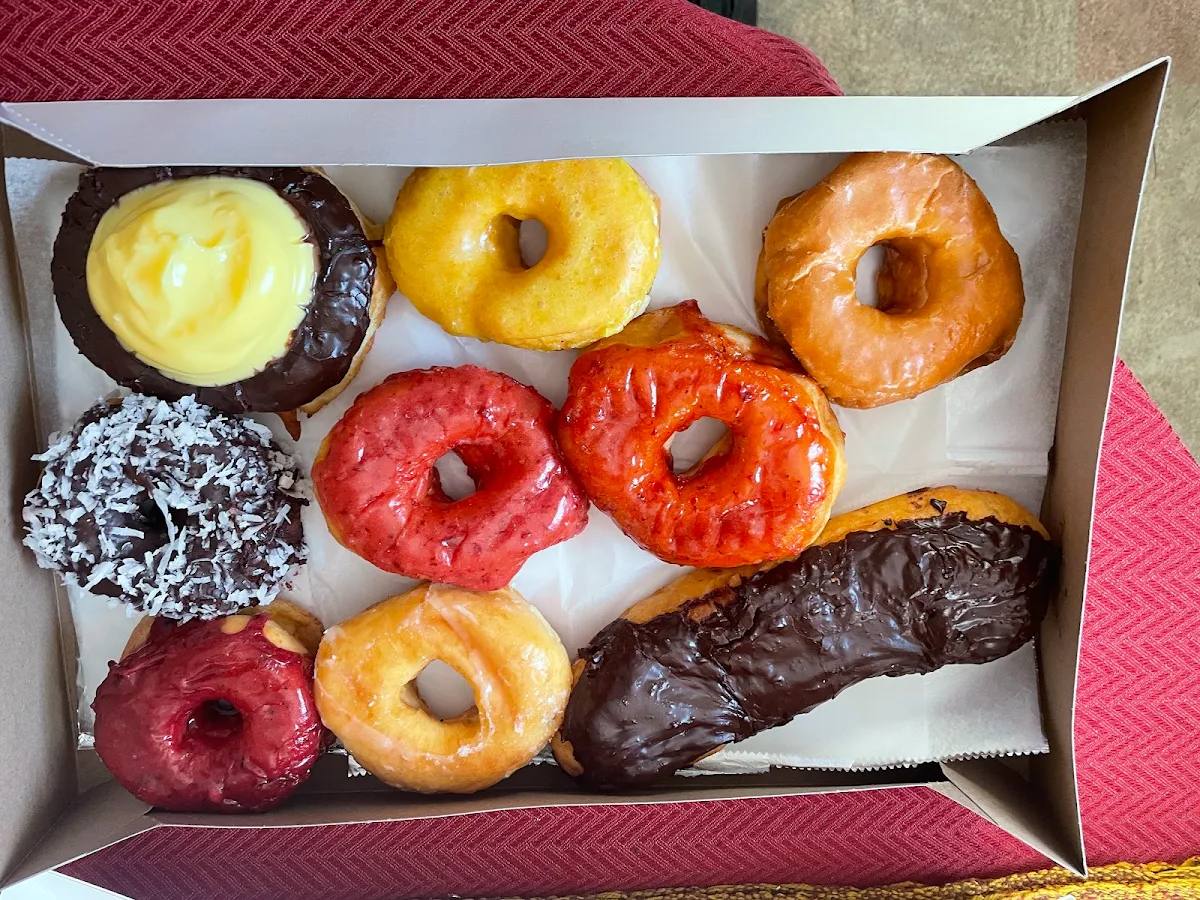 Glazed and Chocolate Donuts