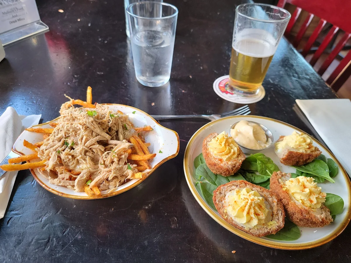 Poutine and Deviled Eggs