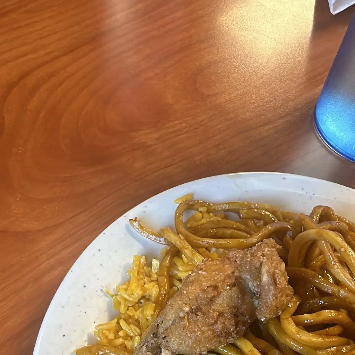 Chow Mein and Beef Fried Rice