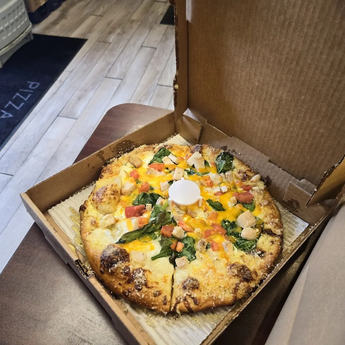 Chicken Alfredo Pizza