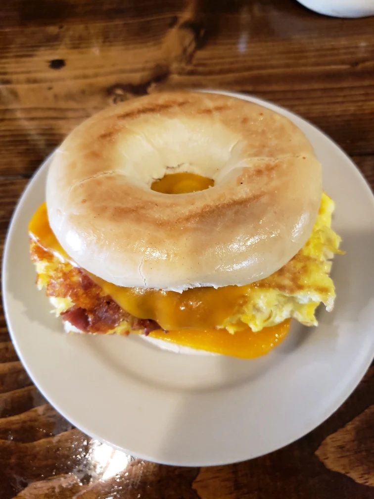 Egg and Cheese Sandwich Breakfast