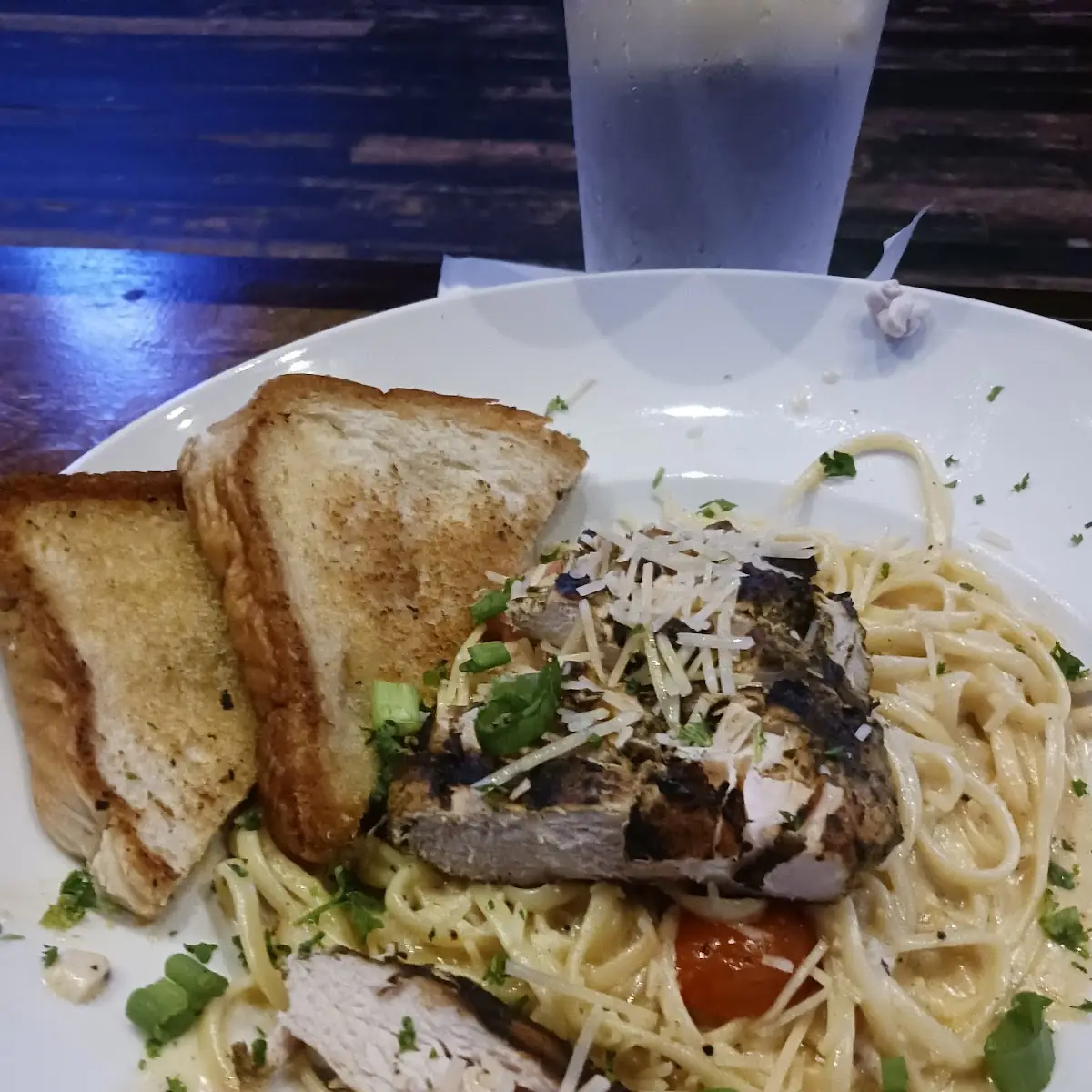Blackened Chicken Alfredo Pasta