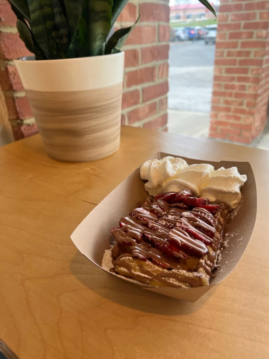 Strawberry Banana Nutella Waffle