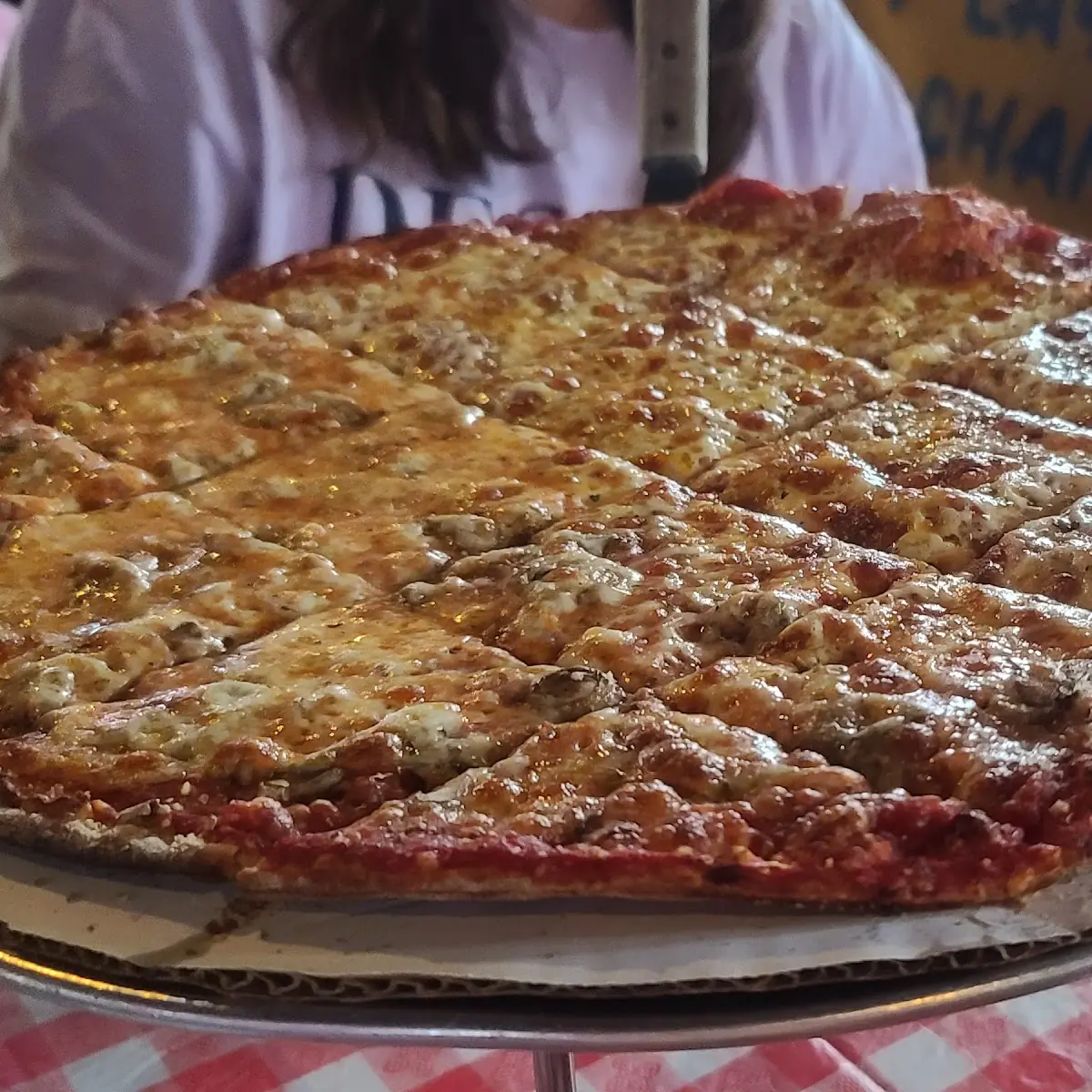 Thin Crust Mushroom Pizza