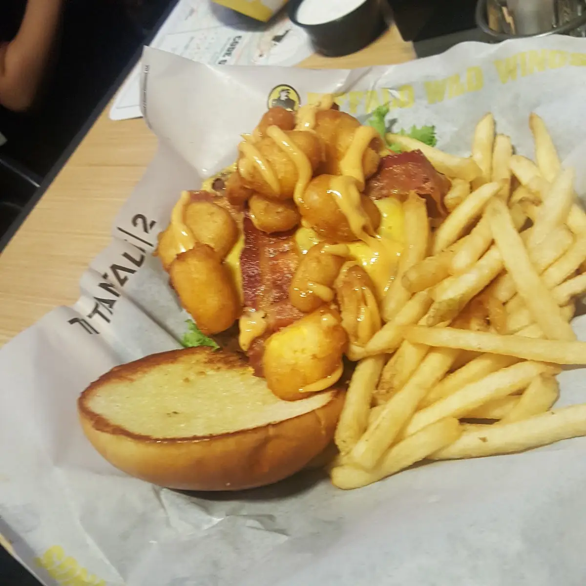 Cheese Curd Bacon Burger