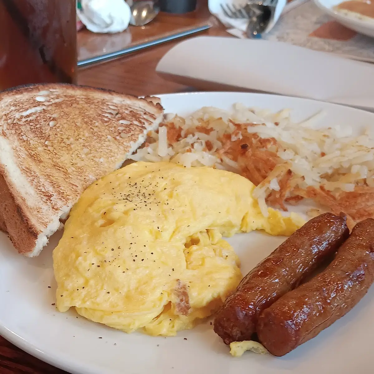 Two Eggs and Two Sausage Links