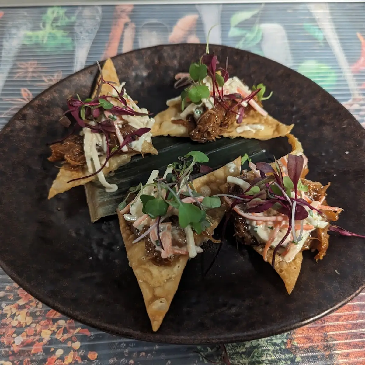 Korean BBQ Duck Wontons