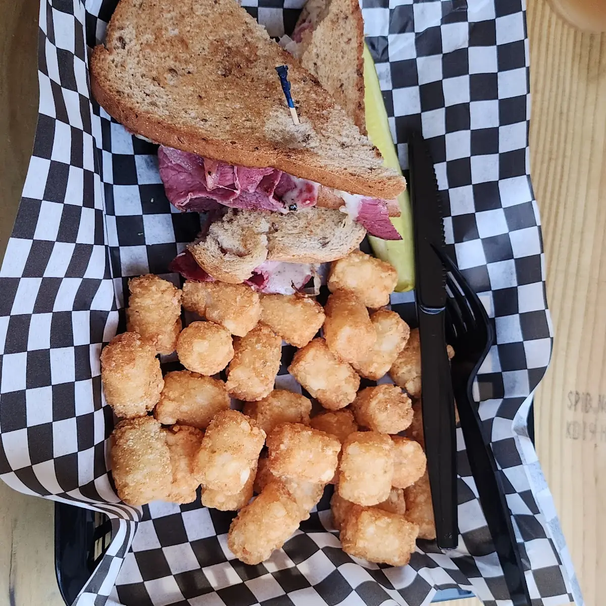 Reuben and Tater Tots