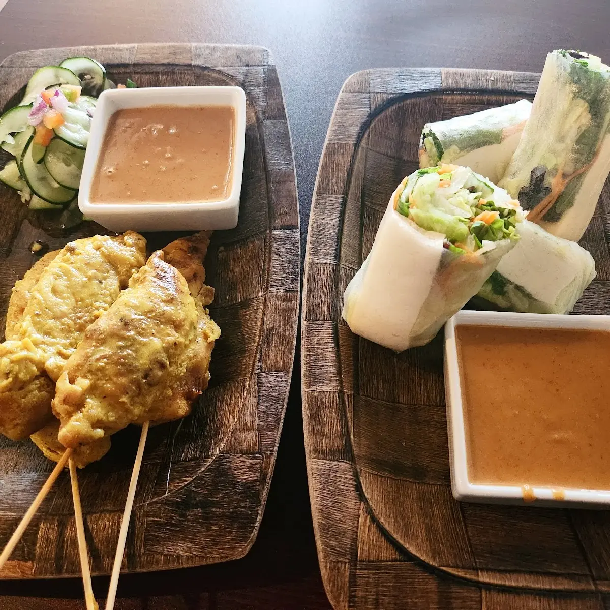 Chicken Stay & Tofu Spring Roll