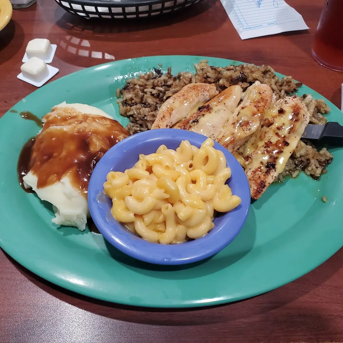 Honey Mustard Chicken with 3 Veggies Plate