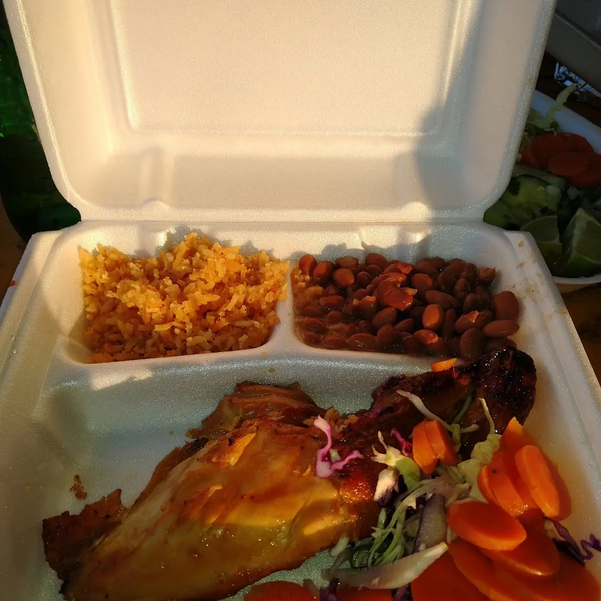 Roasted Chicken Rice and Beans