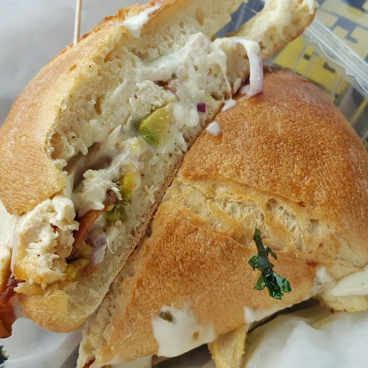 Chicken Cheddar Club Sandwich