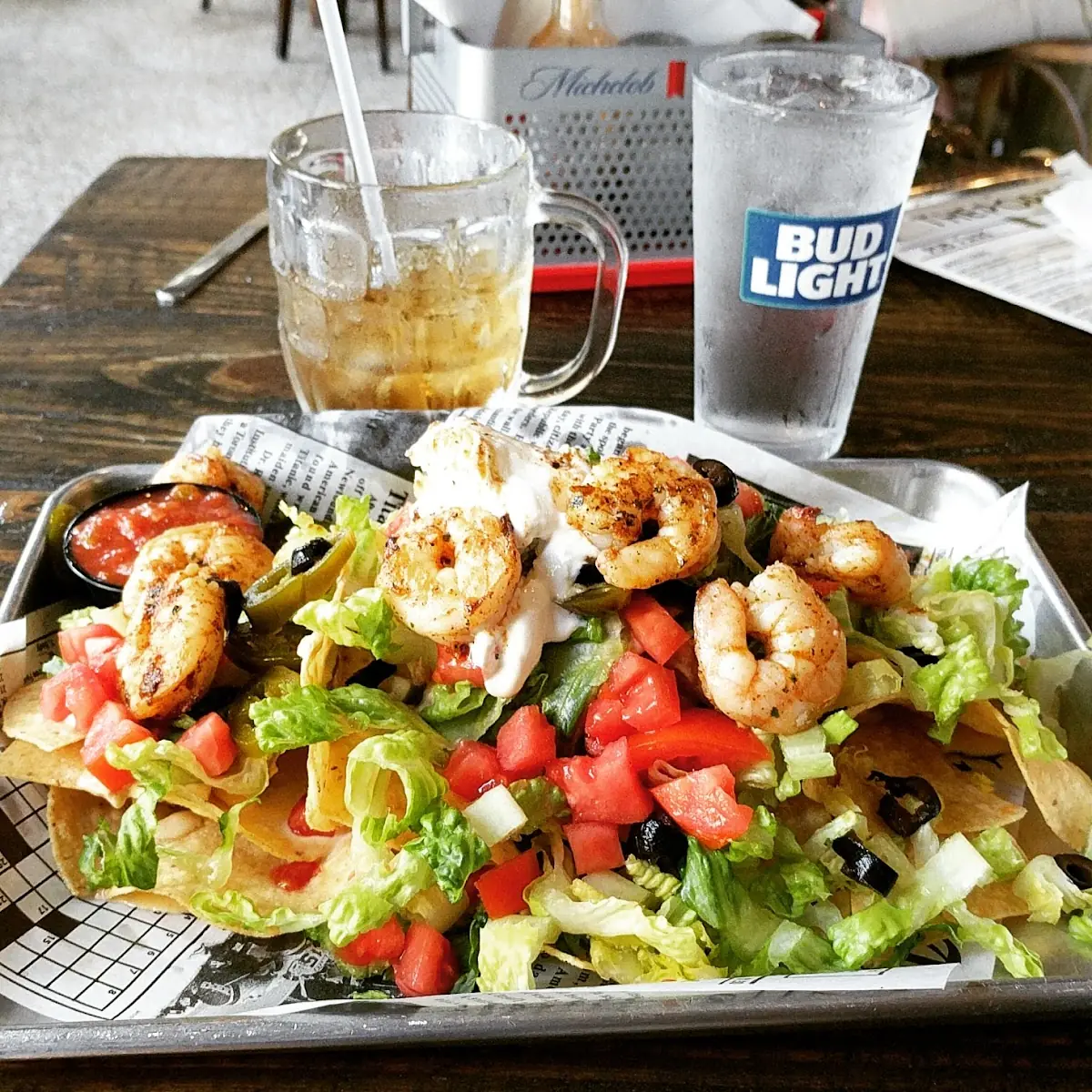 Grilled Shrimp Nachos