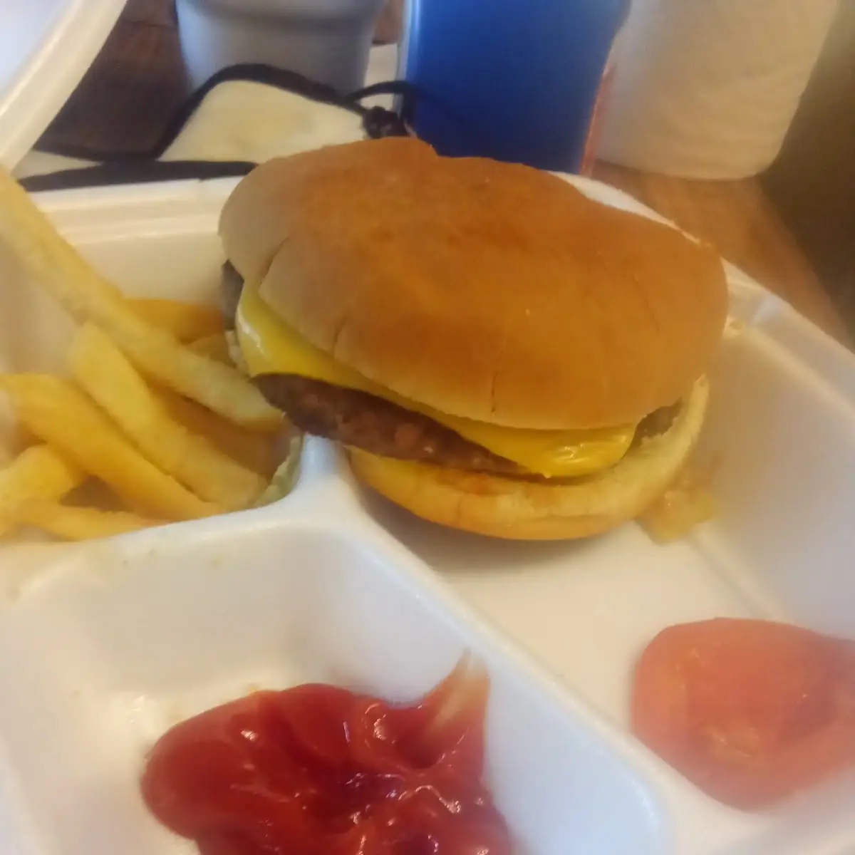 Cheeseburger and Fries