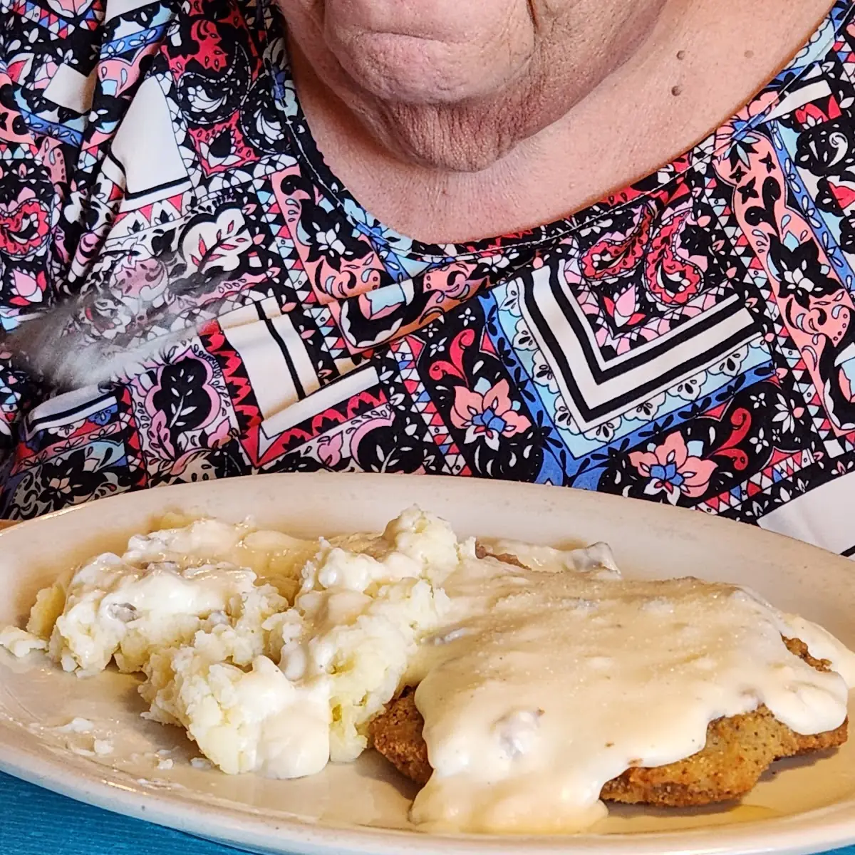 Country Fried Chicken with Mashed Potatoes with Gravy