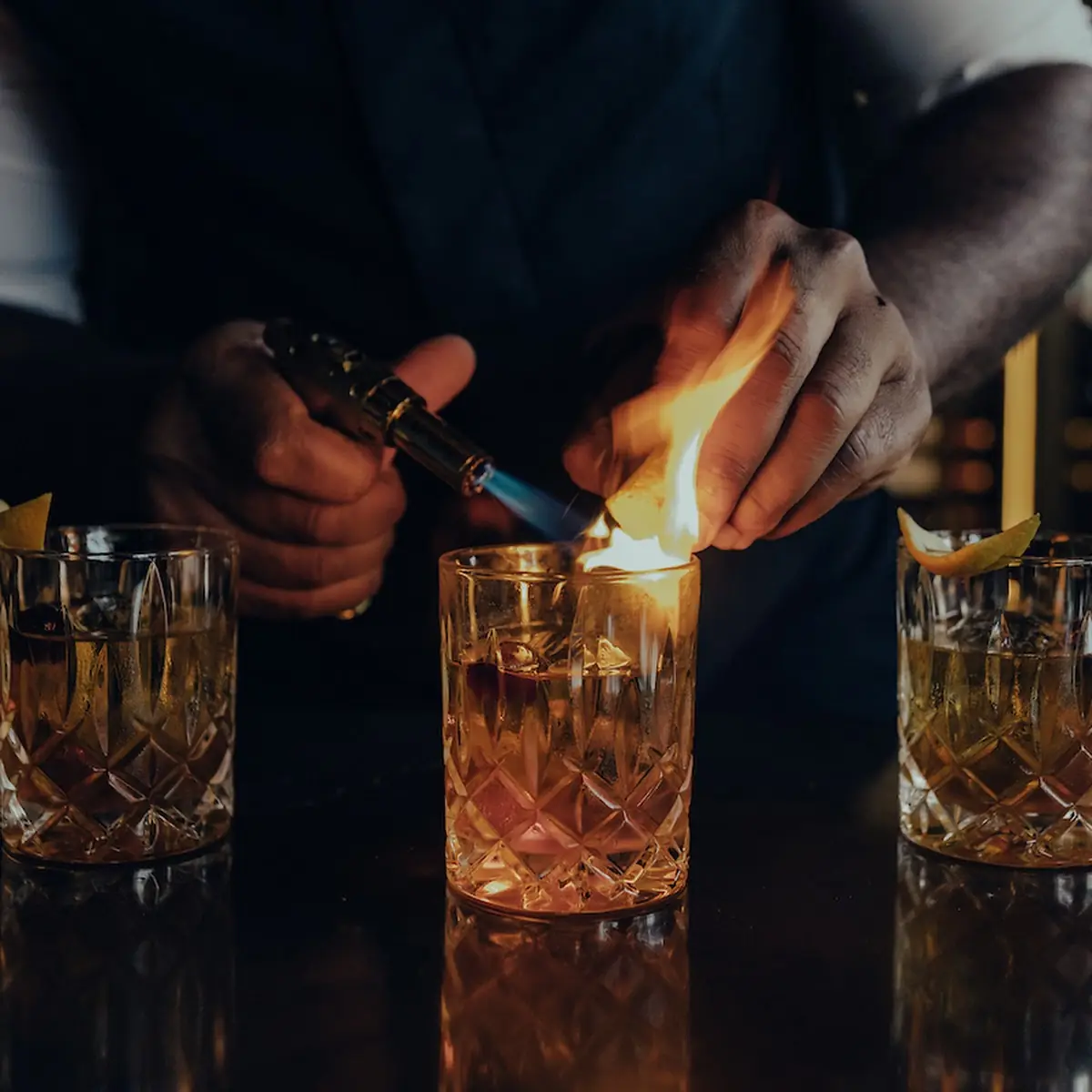Caramelized Pineapple Old Fashioned