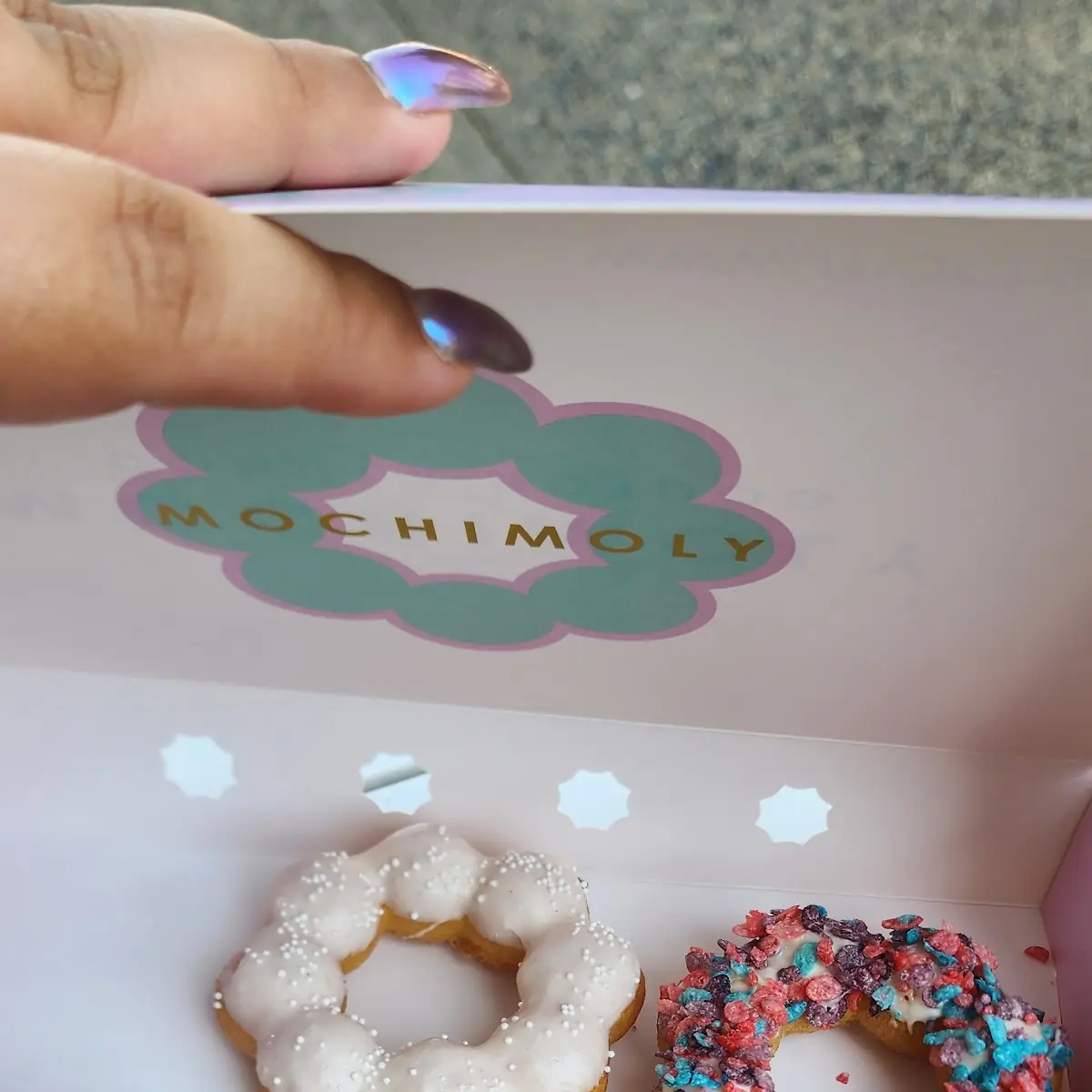 Taro Fruity Pebble and Plain Donuts