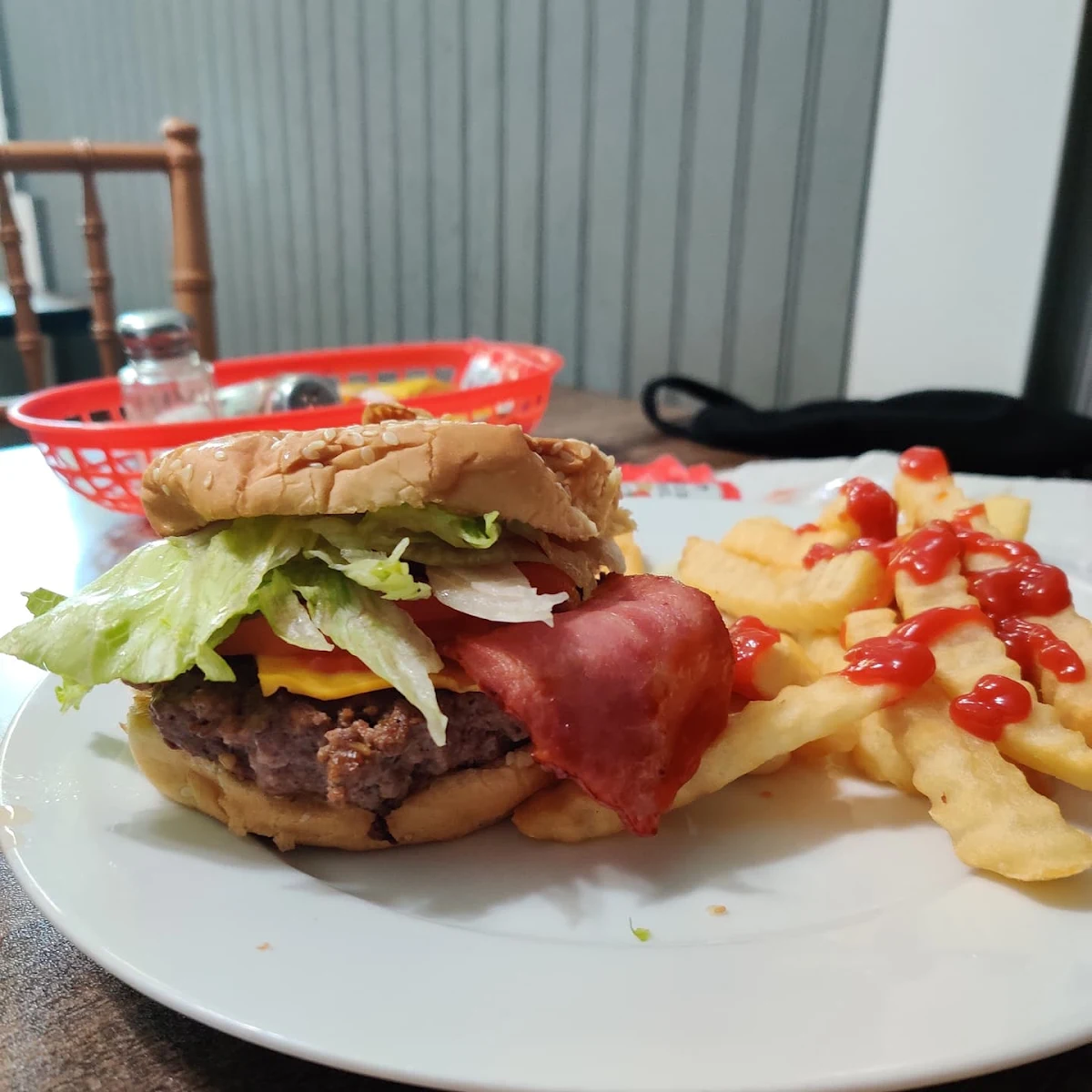 Turkey Bacon Cheese Burger