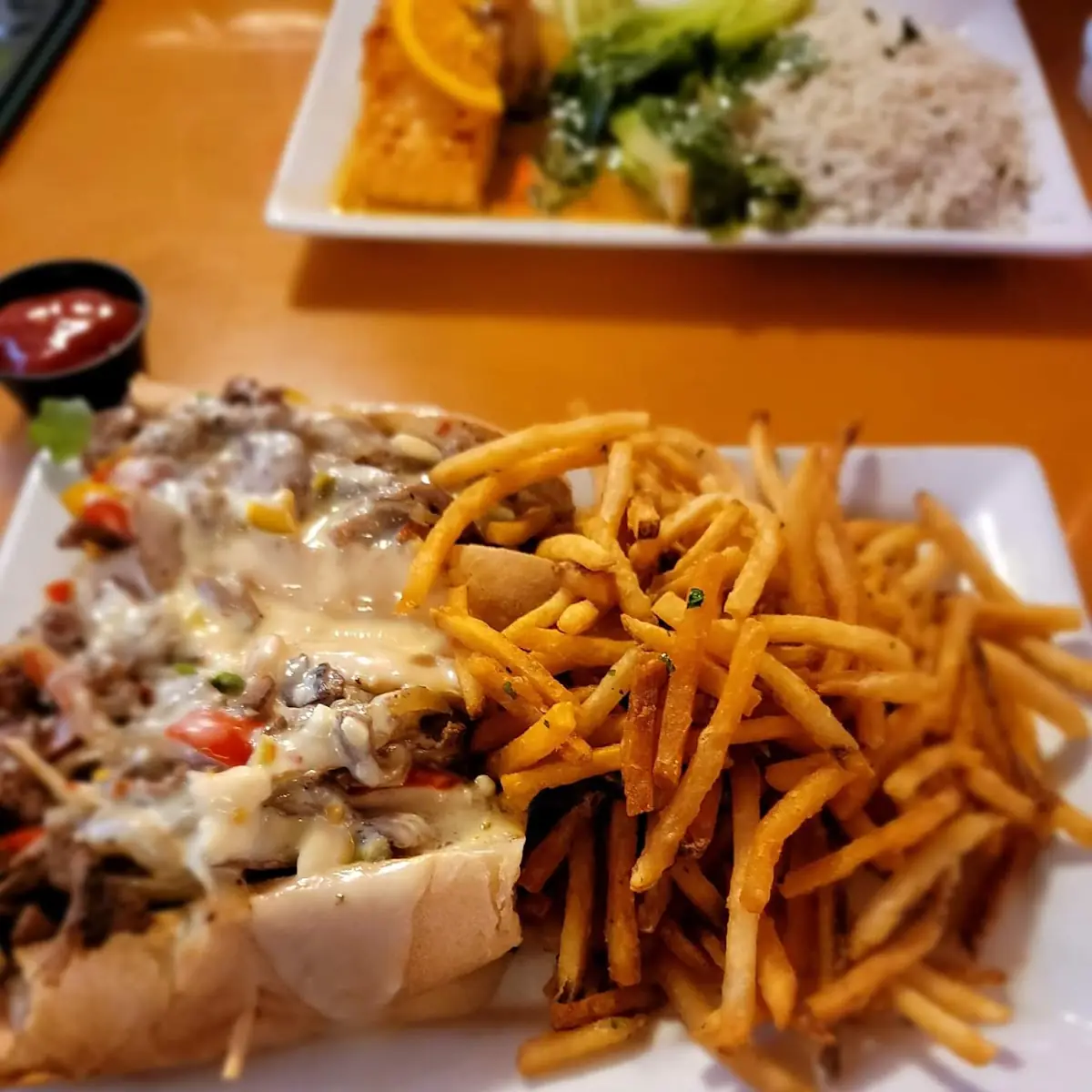 Lamb Cheesesteak Sandwich