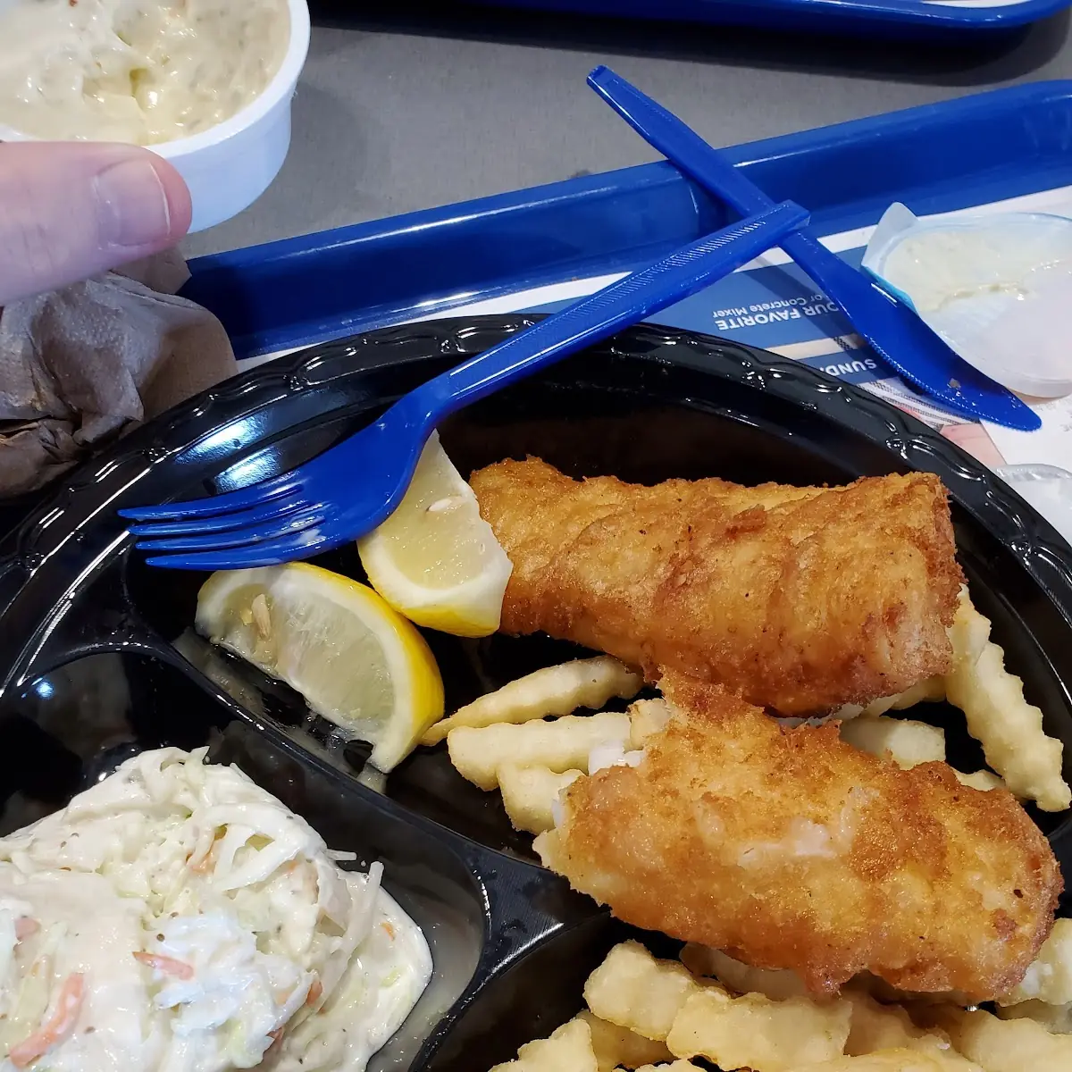 Fish and Chips Plate