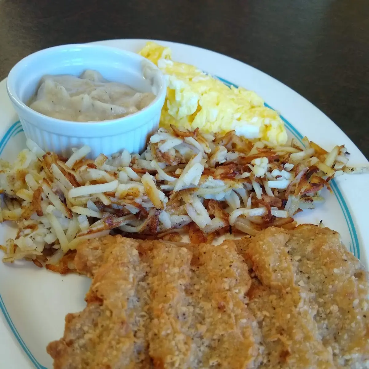 Country Fried Steak and Eggs