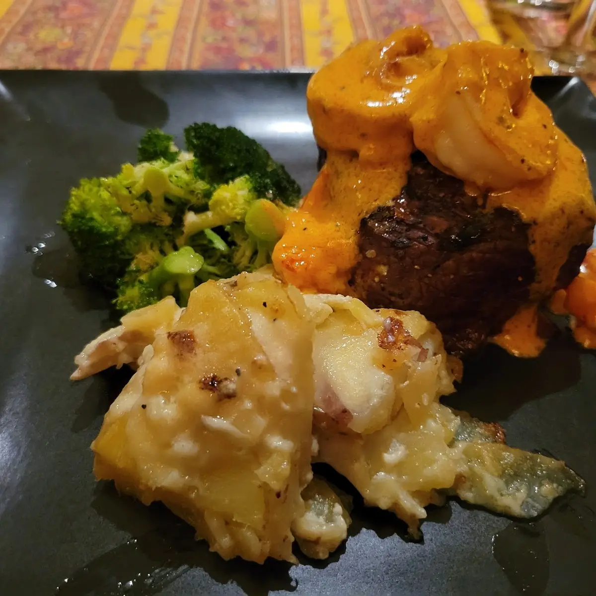 Steak and Shrimp with Lobster Sauce