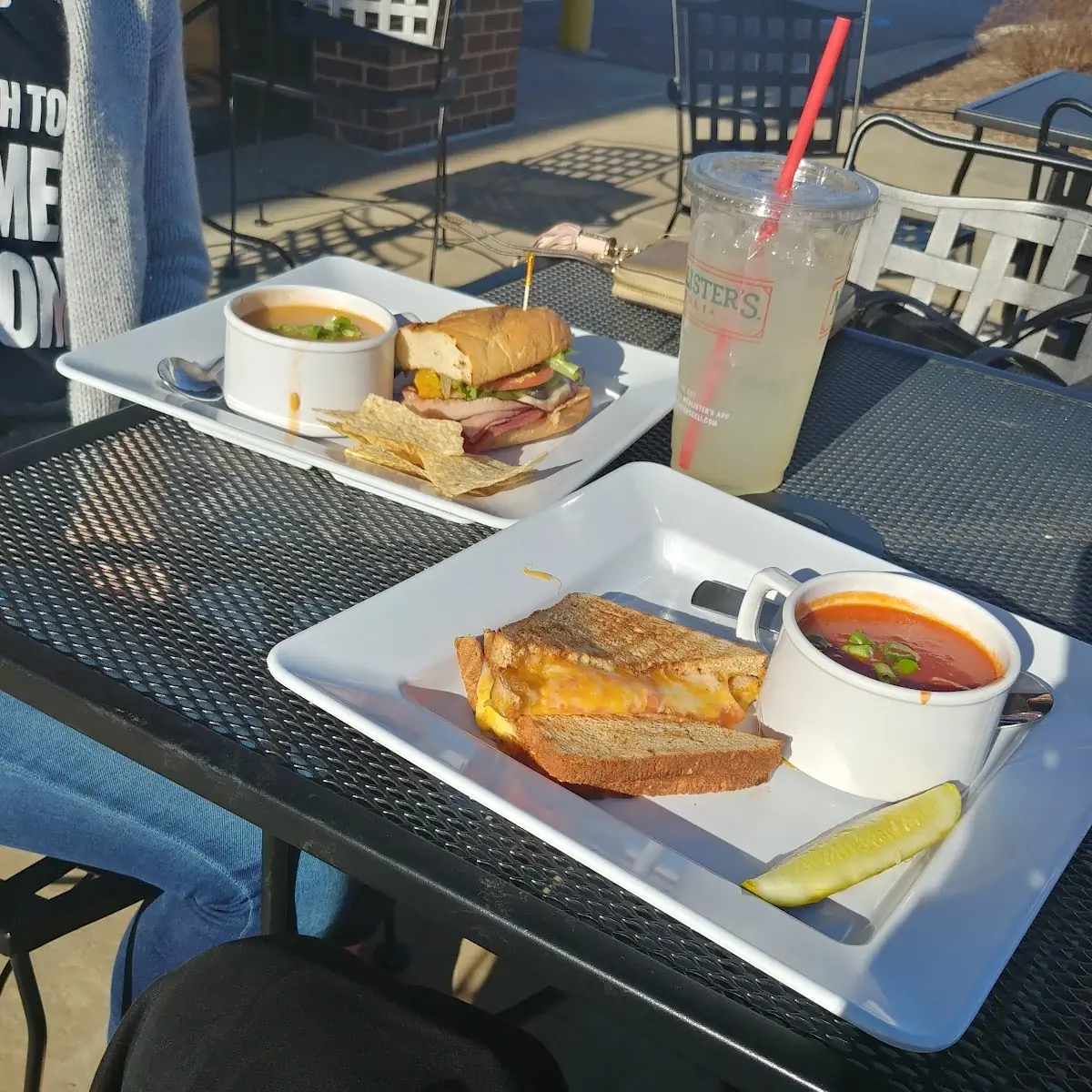 4 Cheese Grilled Sandwich and Tomato Basil Bisque