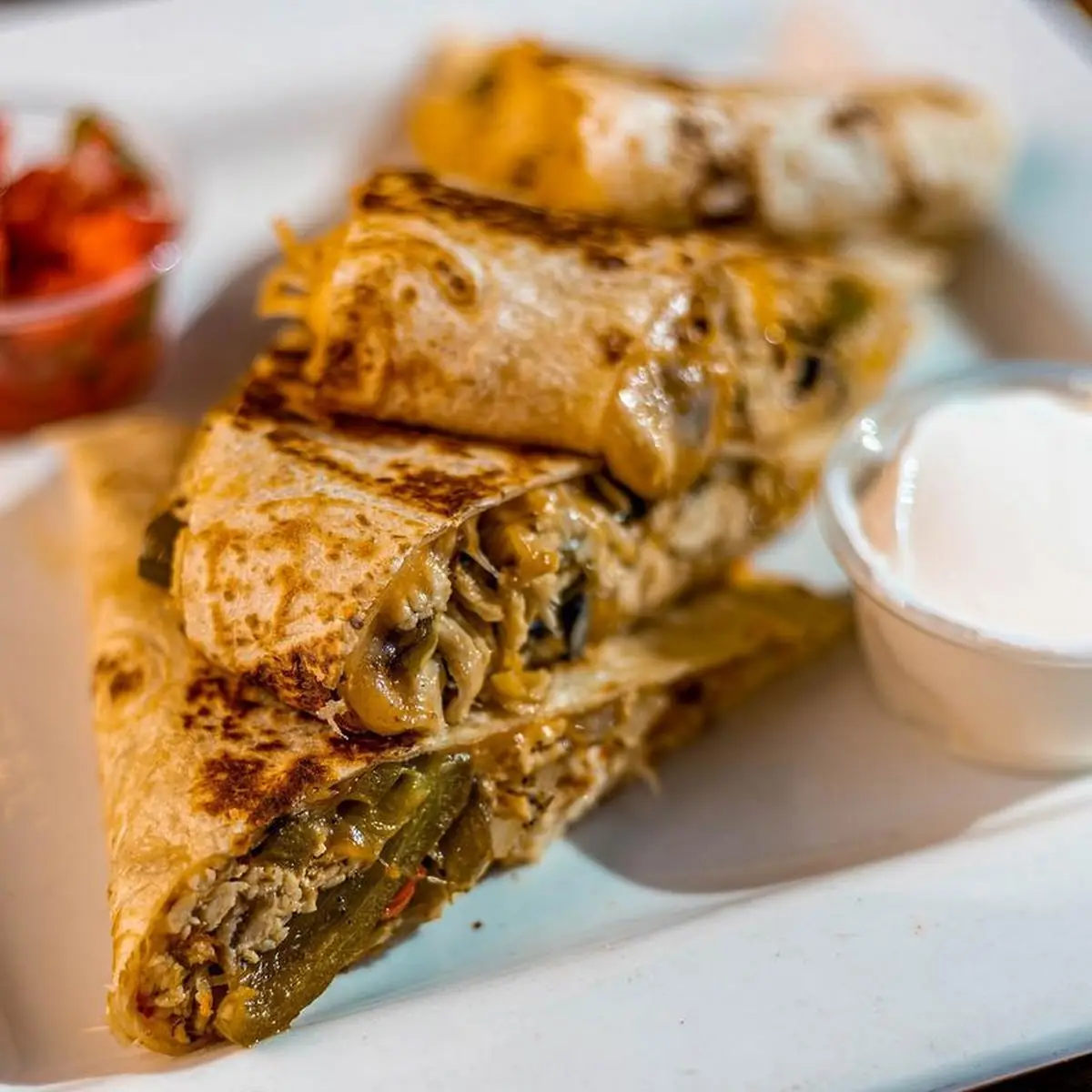 Vegetarian Quesadilla Sauteed Mushrooms