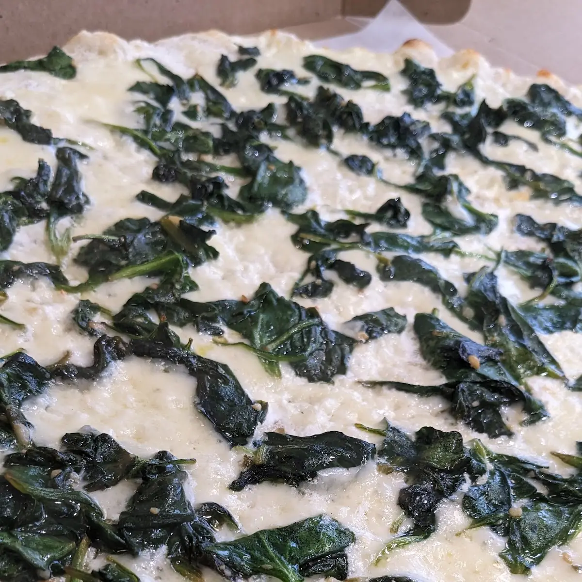Sauteed Spinach Pizza