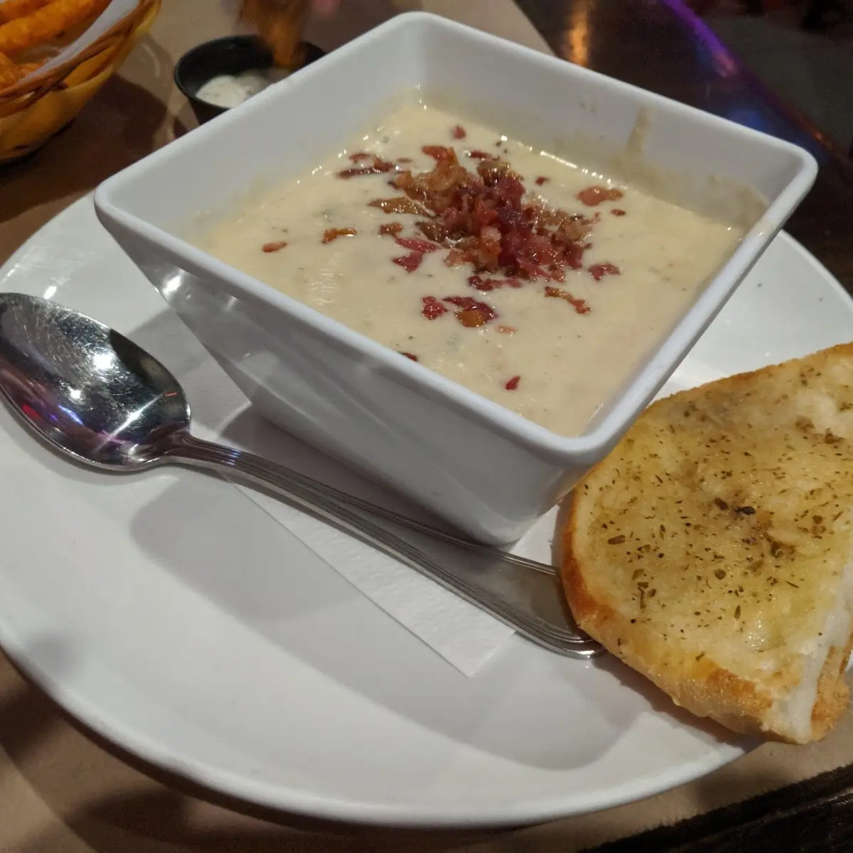NE Clam Chowder with Bacon