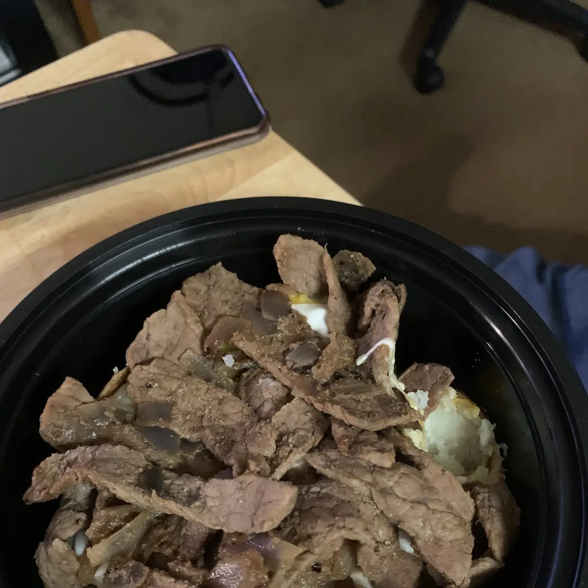 Triple Meat Baked Potato
