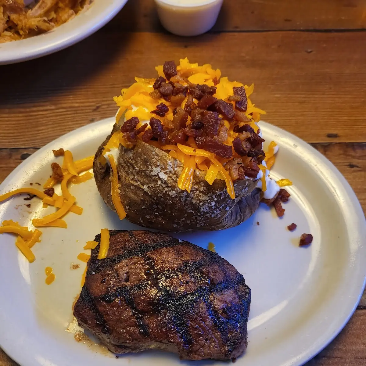 Grilled Steak with Loaded Potato