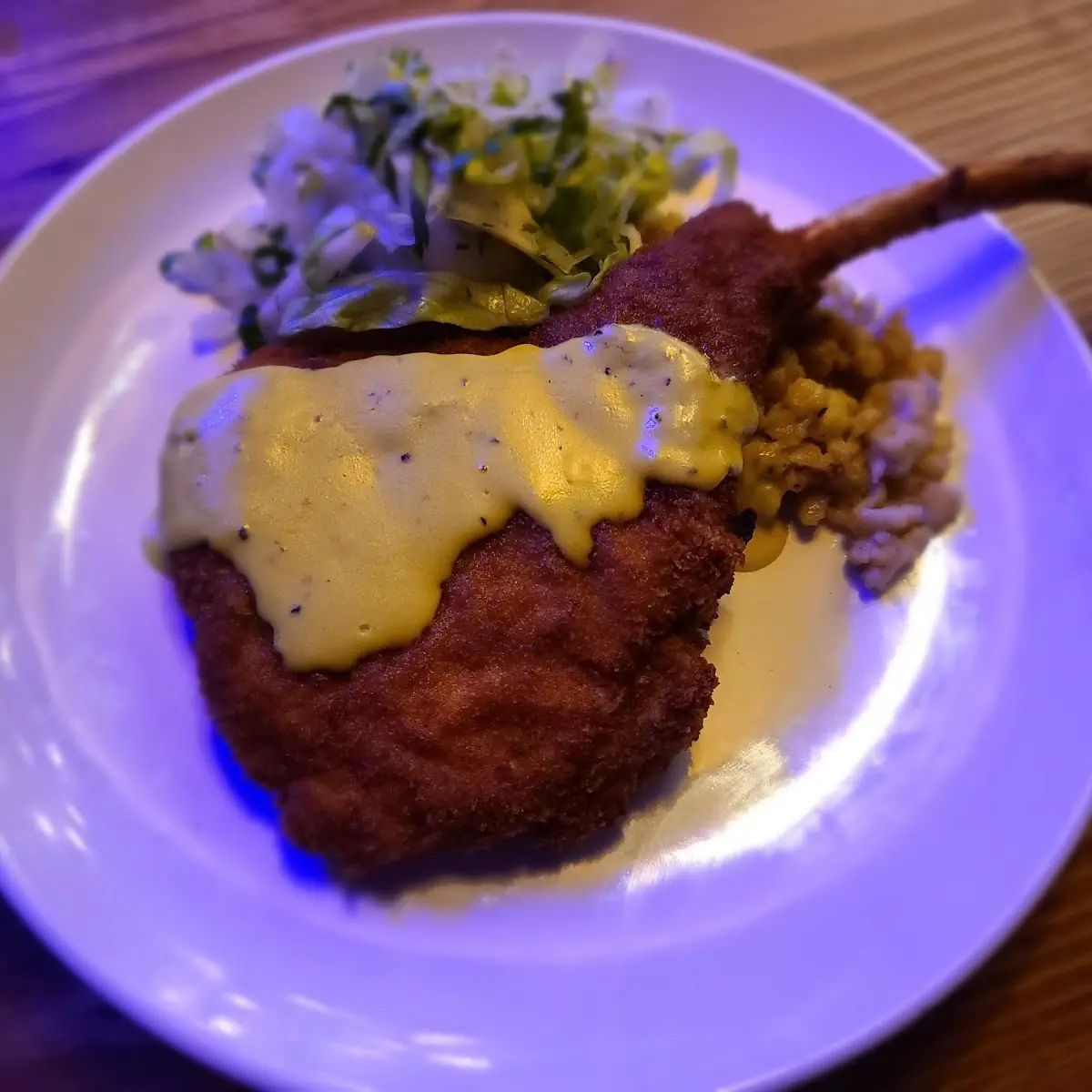 Pork Tomahawk Schnitzel