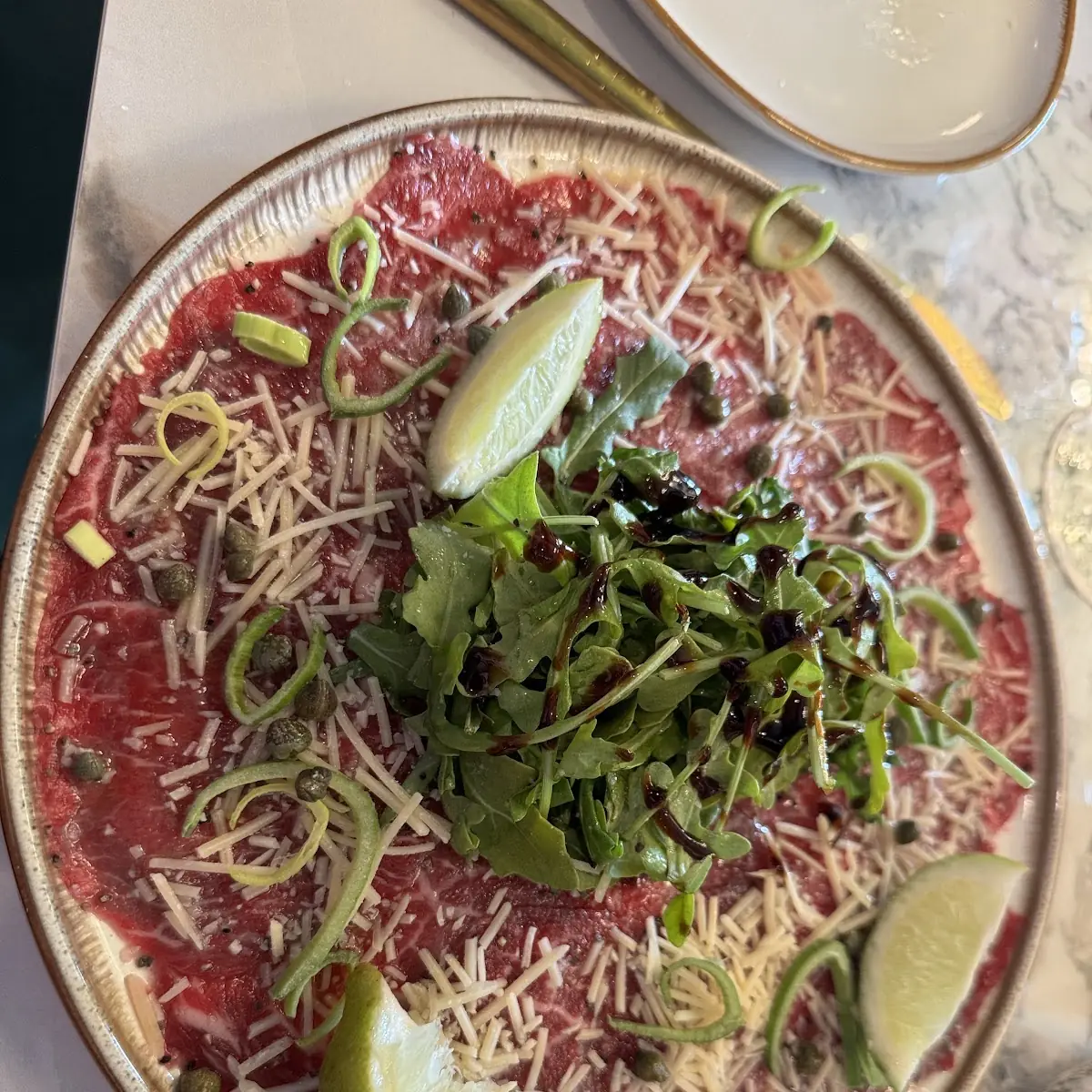 Carpaccio De Res Beef Carpaccio