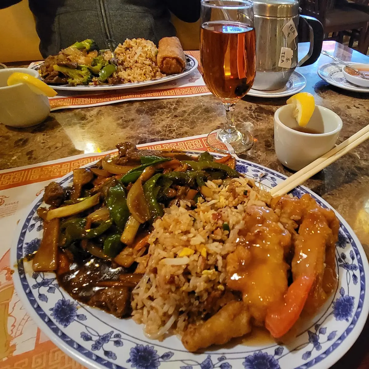 Mongolian Beef Fried Rice Sweet & Sour Chicken
