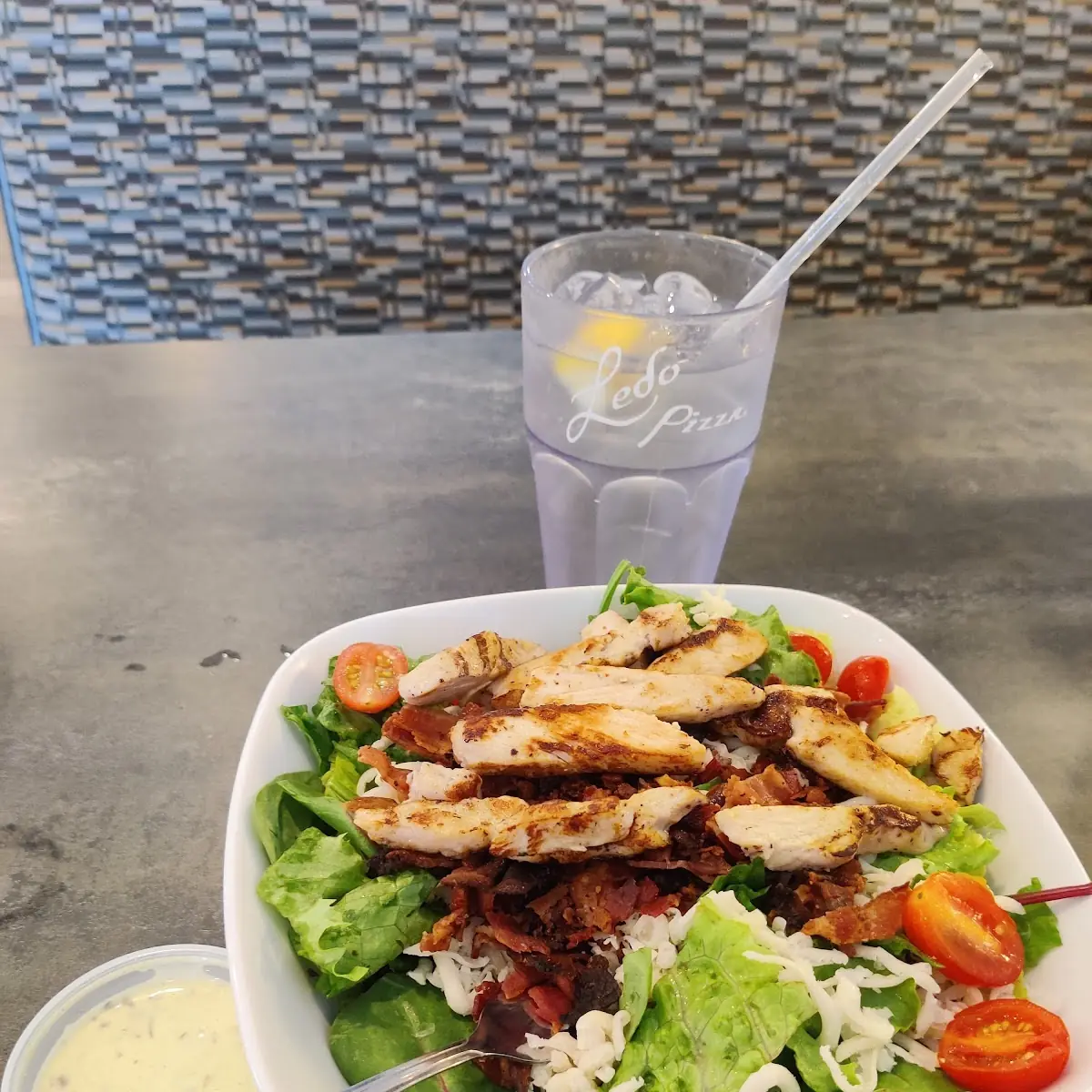 Hot Grilled Chicken Salad with Balsamic