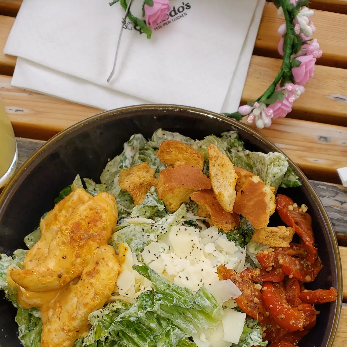 Spicy Chicken Caesar Salad