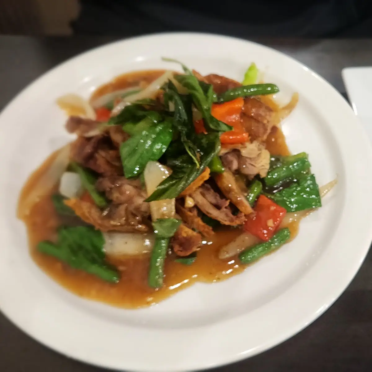 Crispy Duck with Basil