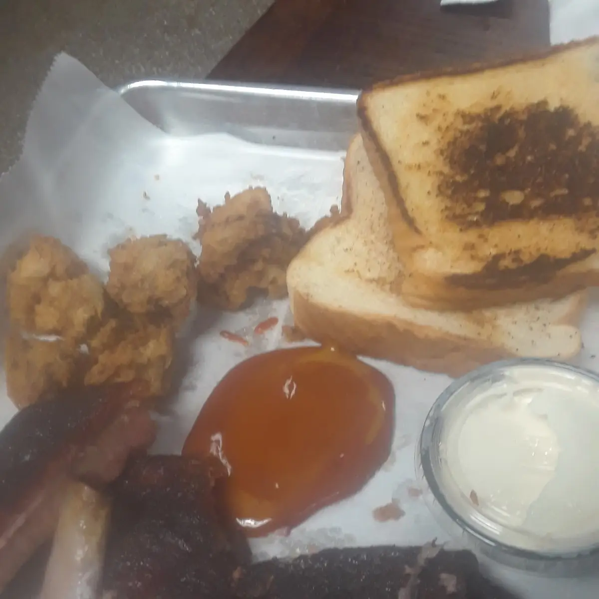 Ribs Fried Mushrooms & Collard Greens