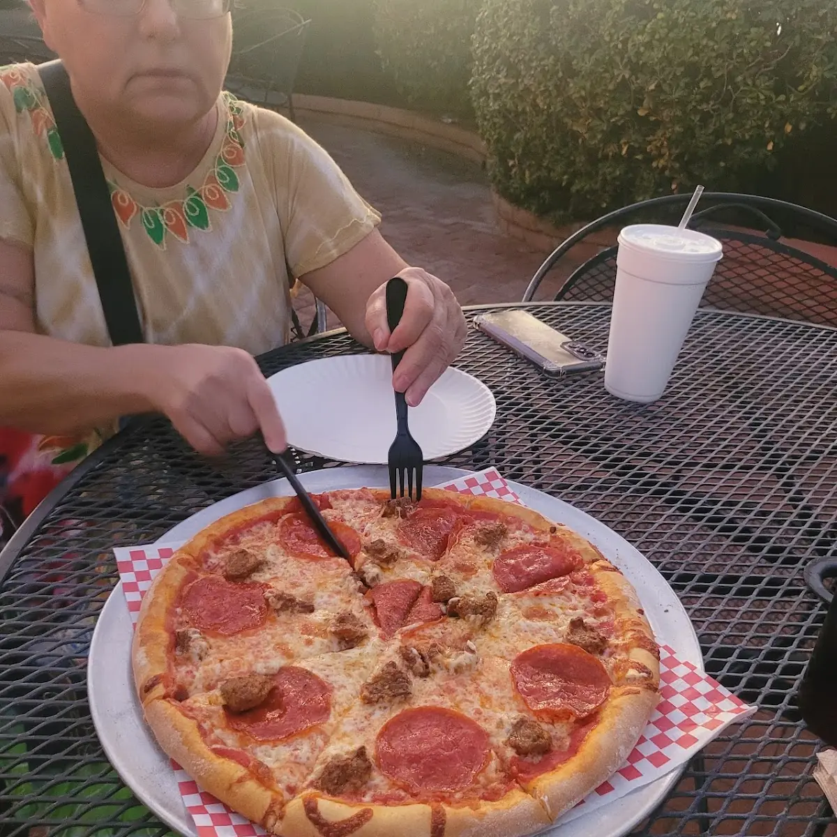 Pepperoni and Sausage Pizza