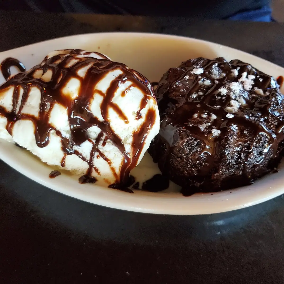 Lava Cake with Ice Cream