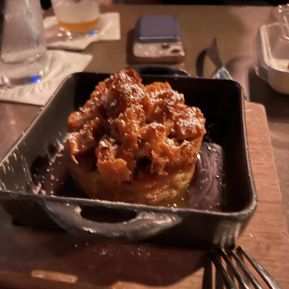 Nfuse Bourbon Caramel Bread Pudding