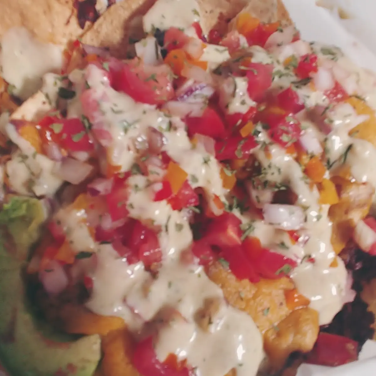 BBQ Jackfruit Nachos