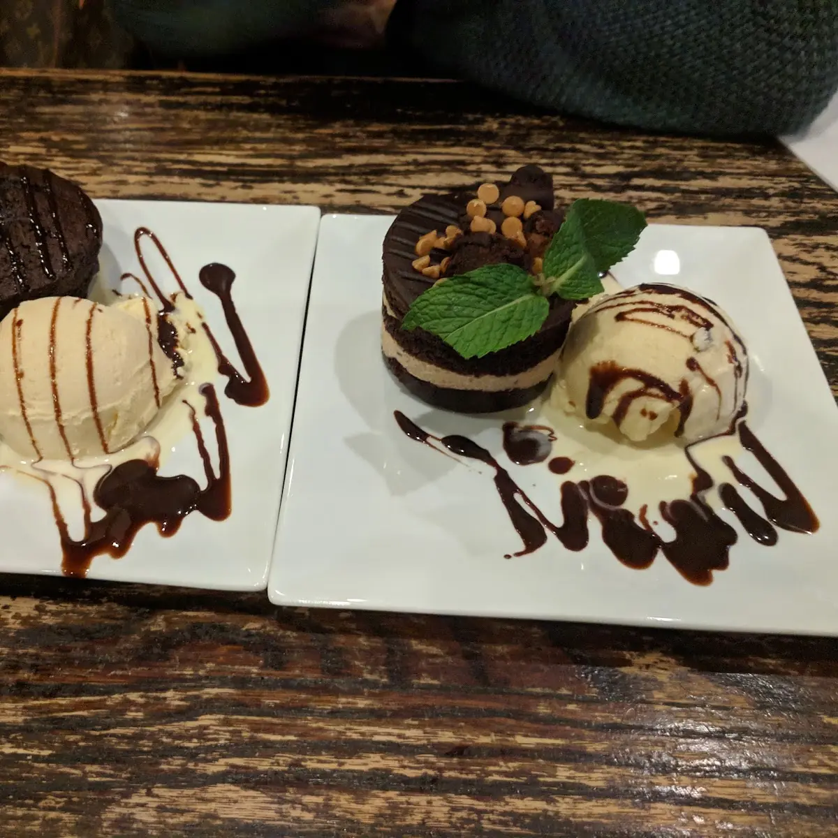 Chocolate Cake and Ice Cream