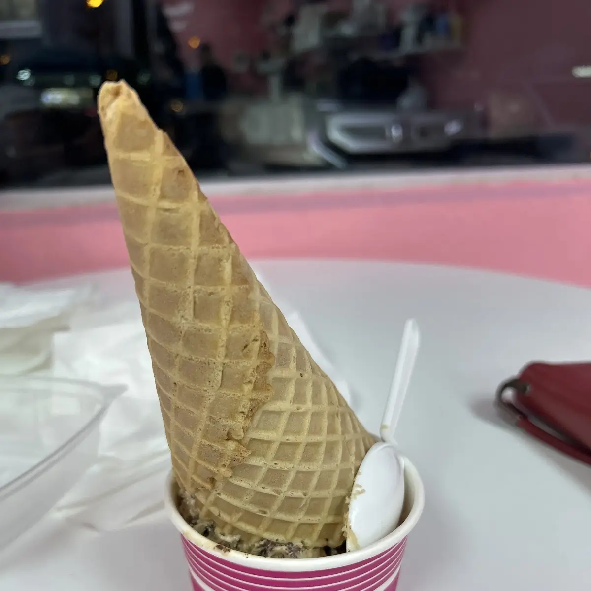 Cappuccino Chip in a Waffle Cone