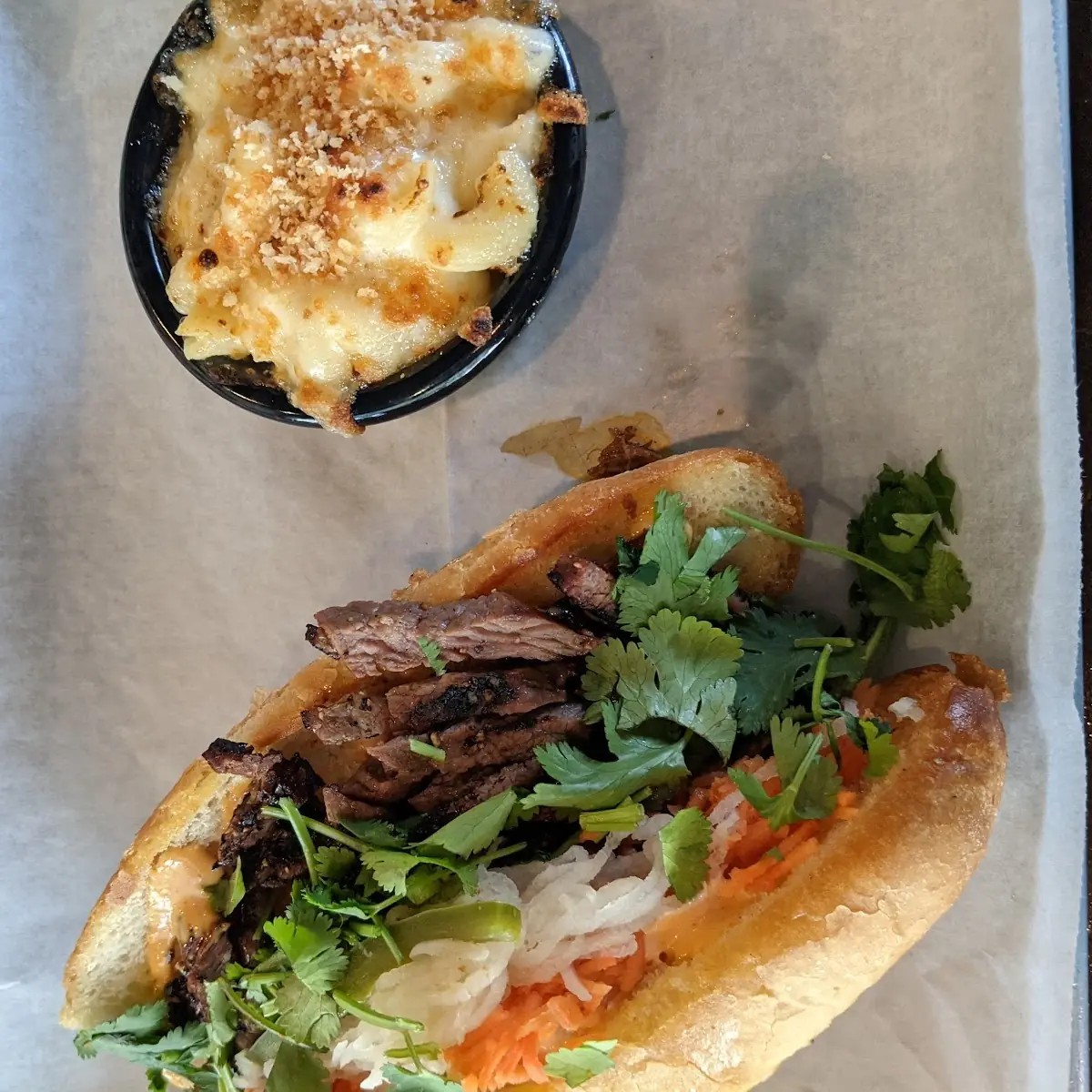 Crying Tiger Brisket Sandwich